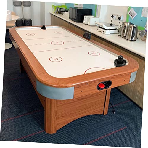 POPETPOP 3sets Air Hockey Pusher Replacement Paddle Handle and Thick Felt for Tabletop Game Essential Accessories for Family Fun and Gameplay