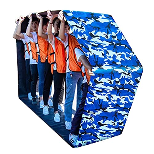 Teamwork Game Play Running Mat, Kids Adult Sports Game Oxford Cloth Run Mat, Kindergarten Games Fun Parent-Child Game Toys (Color : Blue-1, Size : Kids-4M/13FT) - color: Blue-1, size: Kids-4M/13FT