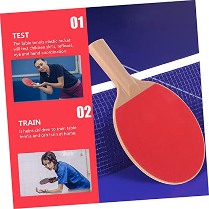 Outdoor Table Tennis Paddle Bouncy Lightweight Rackets with Training Safe Smooth Edges for Childrens Sports and Family Play Compact Portable Design