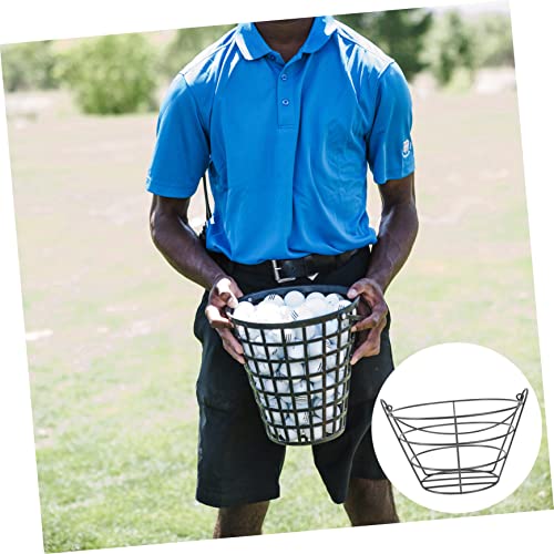 BESPORTBLE 2pcs Golf Carrying Basket Metal Golf Baskets Metal Storage Baskets Golf Bucket Golfball Container