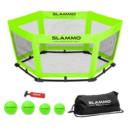 GoSports Slammo Rally - Vertical Net for Longer Rallies - Choose Original or Hardcourt Roundnet Game Set - style: Hardcourt