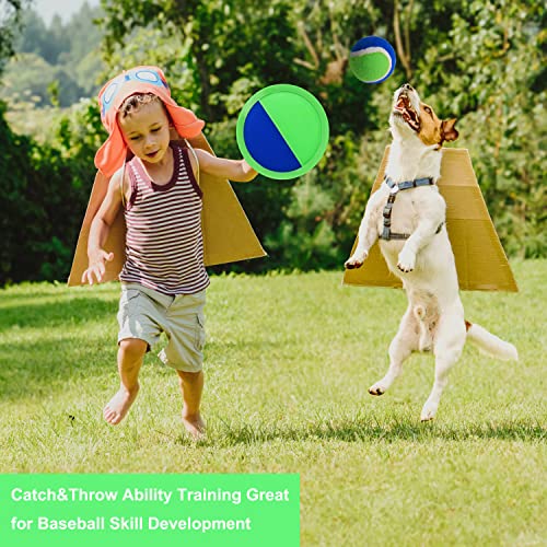 Catch Ball Game for Kids-Beach Toys Backyard Lawn Toss and Catch Games -Upgraded Version Throw Sticky Balls and Catch Game Toys for Kids Boys Girls Adults Family Outside Gifts - color: Bule