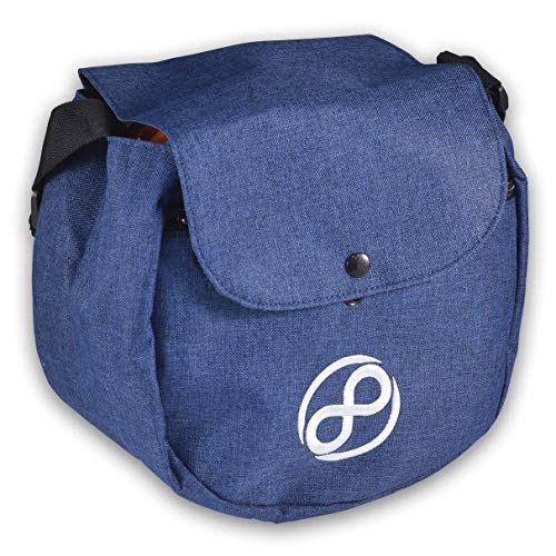 Infinite Discs Easy Bag - Disc Golf Starter Bag, Storage for 10 Discs - color: Blue