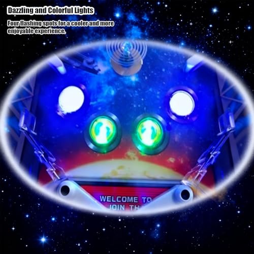 Pinball Machine Game for Kids and Adults, Electronic Arcade Pinball Toy with Lights and Sounds, A Fun Tabletop Puzzle Game for Family