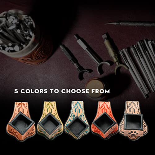 KONLLEN Pool Cue and Leather Engraved Chalk Holder(Chalk Nano Technology Billiard Chalk Outstanding Performance, Reduce Miscue, Durable, Low Deflection and Magnetic Vegetable Tanned Leather Pool Cue)