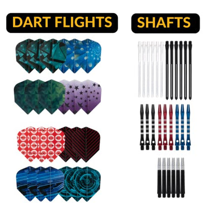 Deluxe Darts Tune up Kit Box | Flights, Sharpener, Shafts, O-Rings, Flight Savers, Accessories (10447-Deluxe) - color: 10447-Deluxe