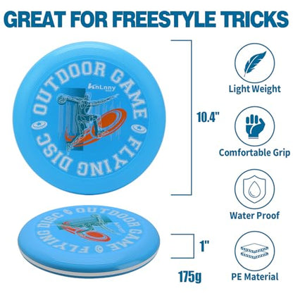 KnLnny Ware LED Flying Disc for Outdoor Games - color: Blue-with Light