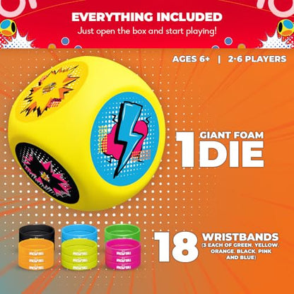 SWOOC Games® - Whomp Ball - Ultimate Backyard Dodgeball - Soft Foam Dice - Yard Games, PE Equipment & Team Building - Outdoor Playground Equipment Dodge Balls - Physical Education for Kids & Adults