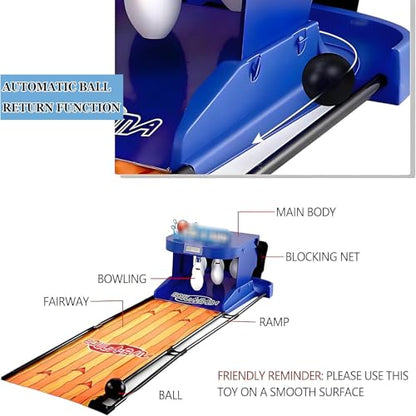Electronic Bowling Alley Game for Kids and Adults with Automatic Reset,Lighting Effects,and Simulation Sounds-Foldable Indoor Bowling Set 2M/6Ft,2m/6ft - size: 2m/6ft