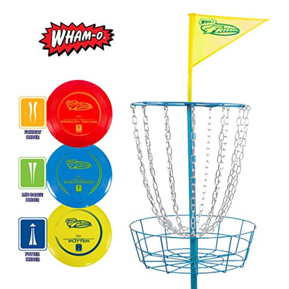 Wham-O Frisbee - Frisbee Disc Golf Set - Official PDGA Approved - style: Frisbee Disc Golf Set with 3 Discs