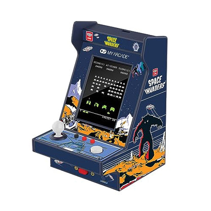 My Arcade Space Invaders Nano Player - Arcade Classics 4.8" Portable Handheld Mini Arcade Machine, 2.4" Screen Color Display, Retro Video Game - style: Space Invaders