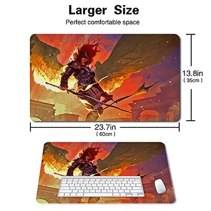 Board Game MTG Playmat Games Size 60X35 cm CCG Compatible for MTG CCG RPG Trading Card Game (Aurelia, The Warleader) - color: Aurelia, the Warleader