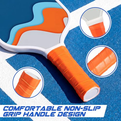 Wood Paddleball Racket Set PE Equipment for Elementary School Paddle Ball Racket with Non Slip Grip Physical Education Class Equipment for Men Women - size: Abstract