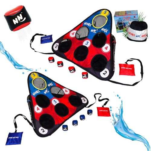 TOSS & ROLL NN' Hole - Portable Cornhole Game for Water or Land | for All Ages