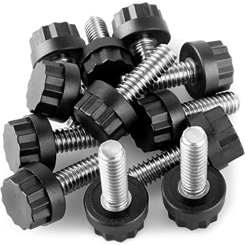 Stainless Steel Screw Leveling Feet 1/4” Furniture Levelers Adjustable Table Levelers Chair Levelers Outdoor Indoor Furniture Feet for Table, Chair, Cabinet, Patio Furniture Legs, 12 pcs Pack (Small) - color: Furniture Levelers 12pack-stainless Steel
