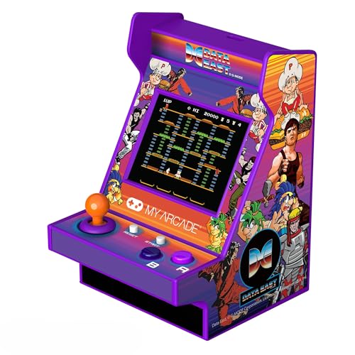 MY ARCADE Data East Hits Nano Player - 4.5" Portable Mini Arcade Machine with 208 Retro Games, 2.4" Color Display - style: Data East