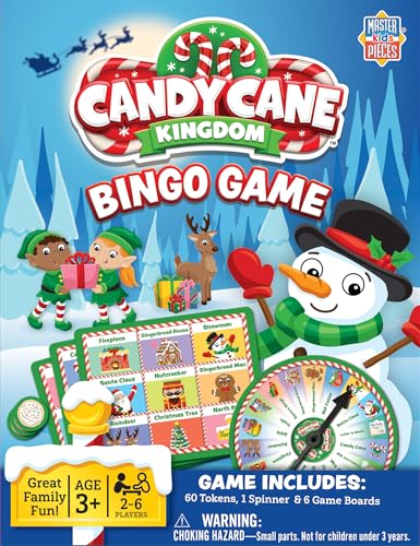 MasterPieces Family Games - Candy Cane Kingdom Christmas Bingo Game - style: Candy Cane Kingdom