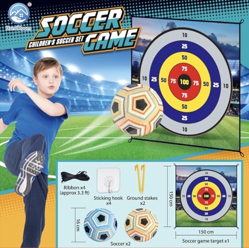 MHM's Ultimate Indoor Golf Chipping Game Mat - Premium Practice Mat - Ideal Golf Simulator for Home Use - style: Ultimate Soccer Bullseye