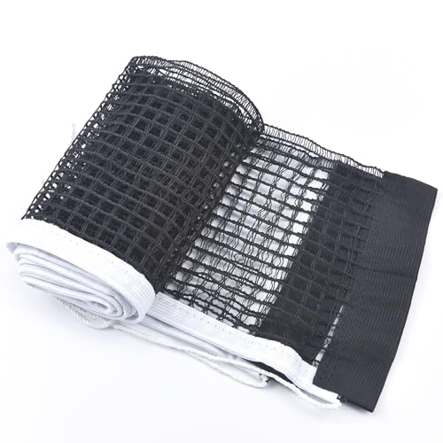 Ping Pong Net Nylon Pingpong Net for Indoor Outdoor School Gym Black Table Tennis Replacement Net