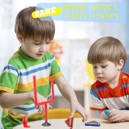 6 Sets of Finger Flick Football Games Mini Desktop Football Games Field Goal Football Tabletop Game for Indoor Office School Family Games Birthday Sports Party Favors