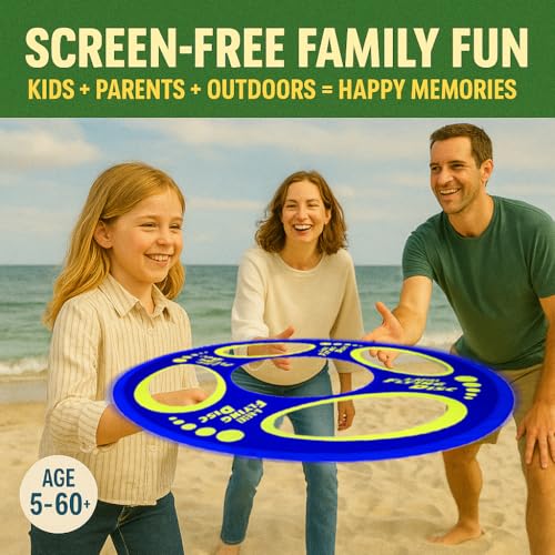 Giant Flying Disc Soft, Foldable & Floats in Air - Encourage Outdoor Play & Family Fun - Great for Kids, Parent-Child Interaction, and School Activities - color: Medium