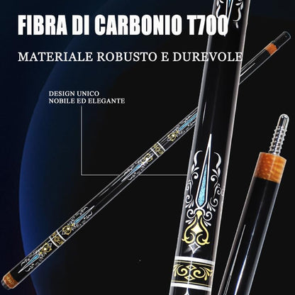 Carbon Fiber Pool Cue – 12.9mm, 14mm and 12.4mm, 2-Piece Billiard Cue Stick for Women/Men, Professional Break Cue for Snooker, 8-Ball, 9-Ball, Home & Club Use - color: Black 4