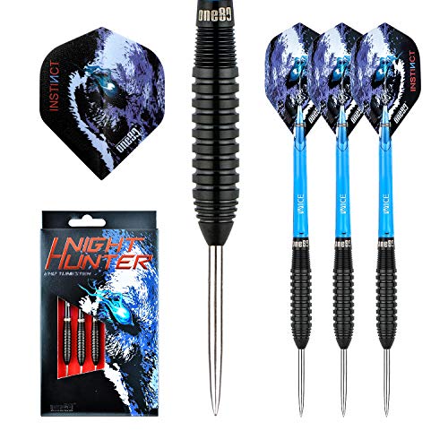 ONE80 90% Tungsten Steel Tip Darts Sets Chameleon, Night Hunter Professional Darts Set - style: Sting 22g