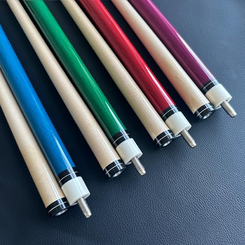 Pool Cue Set of 4 Pool Cue Stick (18oz-21oz), 13mm Tip, 58", Hardwood Billiard, Professional Billiard Pool Cue Stick