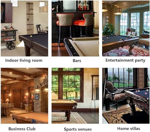 Portable Billiard Cue Rack Pool Table Accessory Organiser Wooden Pool Cue Holder - Freestanding Pool Ball Floor Stand For Game Room Clubs Hardwood Wall Mounted Pool Cue Holder(6) - size: 6