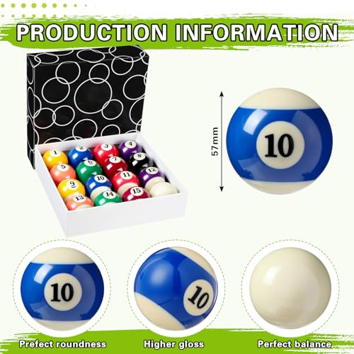 31 Pcs Pool Table Balls Billiard Accessory Kit with 16 Table Balls 1 Triangle Billiard Rack 1 Diamond Holder 12 Rack Cue Chalks 1 Brush for Friend Travel Office Desk Games Bartop - color: Claret