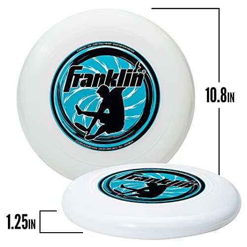 Franklin Sports Flying Disc - Disc for Beach, Backyard, Lawn, Park, Camping - 140 or 175 Grams - Perfect for Dogs - White