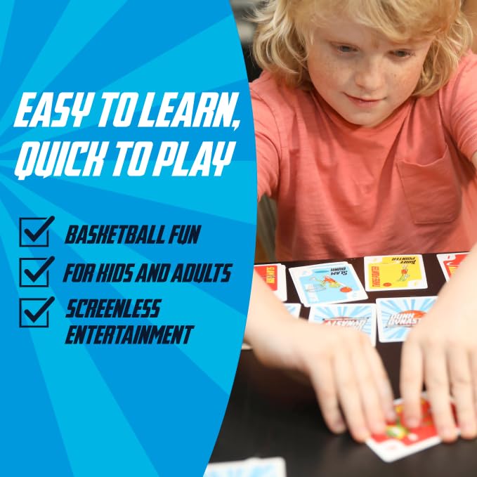 Dunk Dynasty – The Ultimate Basketball Card Game! Strategic Card Game for Kids and Adults. Great for Parties and Game Nights. 2-5 Players, Ages 7+.