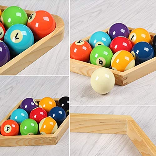 9 Ball Racks,Wooden Diamond Shaped Billiard Holder 9-Ball Diamond Rack Pool Table Triangle Ball Rack