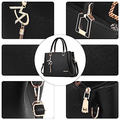 Womens Purses and Handbags Shoulder Bags Ladies Designer Top Handle Satchel Tote Bag - color: Coffee