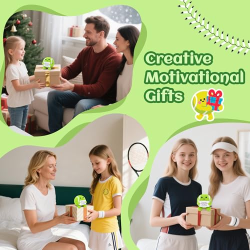 Mini Crochet Tennis Ball Positive Gifts for Women Girls, Knitted Wool Tennis Crochet Toy with Encouragement Card, Inspirational Cheer Up Keepsake Gift for Sports Lover Kids Girls Women Friends College - style: tennis