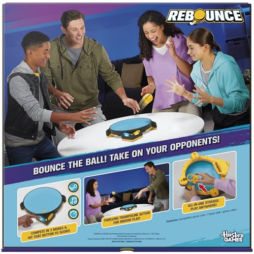 Rebounce Game | Indoor and Outdoor Electronic Action Game for Kids, Teens, and Adults | Ages 8+ | 2 to 6 Players | 10 Mins. | Family Travel Games