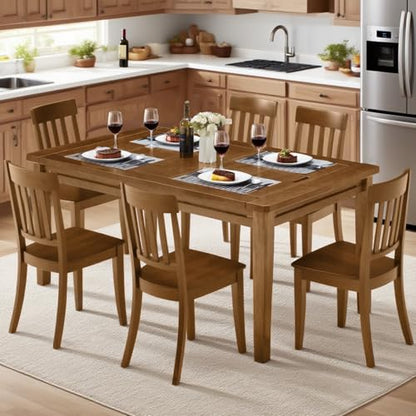 Haddockway 63" ×39“ Board Game Table with Removable Top, Solid Wood Dining/Gaming Table for 4-6 Players with Play Mat, 6 Detachable Cup Holders & 6 Hobby Trays (Light Walnut) - color: Light Walnut