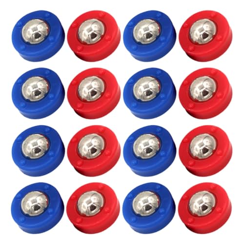 BESTonZON 20pcs Tabletop Shuffleboard Pucks Mini Shuffleboard Replacement Pieces Set Blue and Red Accessories Portable Curling Equipment for Tabletop Play