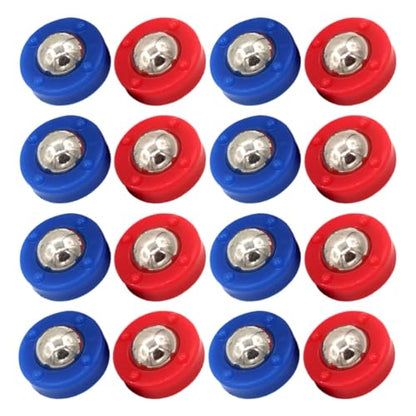 BESTonZON 20pcs Tabletop Shuffleboard Pucks Mini Shuffleboard Replacement Pieces Set Blue and Red Accessories Portable Curling Equipment for Tabletop Play
