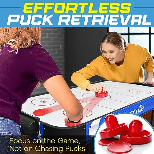SereneLife 40" Air Hockey Game Tabletop, w/Fastest Game Play Upgraded 110v Motor, Built-in Score Tracker & Puck Dispenser, Accessories