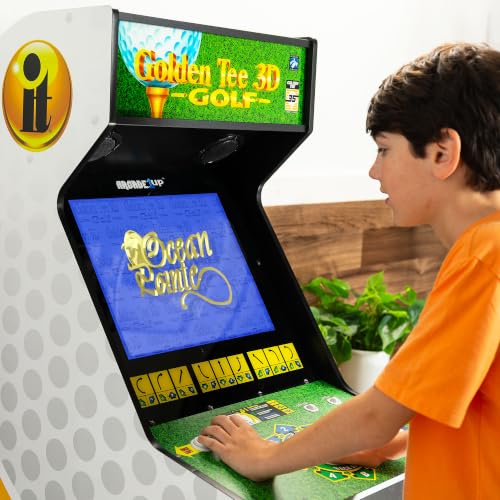 ARCADE1UP Golden Tee 3D Deluxe Arcade Machine, Built for Your Home, Over 5-Foot-Tall Cabinet with 8 Classic Games