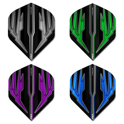 RED DRAGON Hardcore Selection Pack Extra Thick Standard Dart Flights - color: Dark Wings