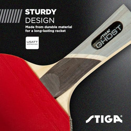 STIGA Beginner Ping Pong Paddles - Recreational to Performance Table Tennis Rackets Ages and Skill Levels - Multiple Styles + Performance Levels Available - style: Ghost