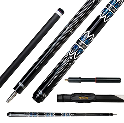 Carbon Fiber Pool Cue,11.8mm/12.5mm Low Deflection Cue Stick,Professional Pool Stick with Case - color: MF4+Extension, size: 11.8mm