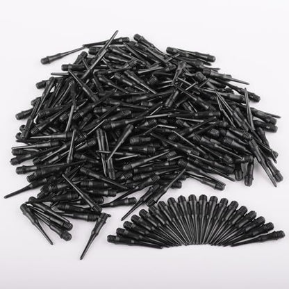Soft Dart Tips 2BA Thread Plastic Soft Tip Dart Points Soft Dart Tips Replacement Dart Accessories for Dartboard-Black