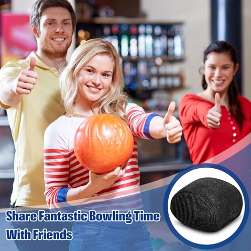 Lewtemi Microfiber Ultra Dry Bowling Grip Ball, 2 Pcs Microfiber Bowling Rosin Bags for Hands for Golf Lifting Rock Climbing Tennis Gymnastics - color: Black