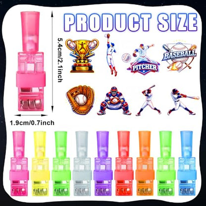 24PCS Baseball Party Favors Finger Lights, 8 Designs Light Up Finger Lights for Kids Birthday Party Favors, Goodie Bag Stuffers Bulk Party Favors, Light Up for Kids Baseball Birthday Decorations