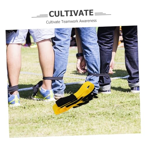 BESPORTBLE 2pcs Team Building Legged Race Bands for Boys and Girls and Adults Cooperative Backyard Game for Carnival Events for Relay Races and Family Fun Activities