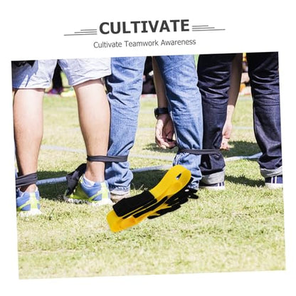 BESPORTBLE 2pcs Team Building Legged Race Bands for Boys and Girls and Adults Cooperative Backyard Game for Carnival Events for Relay Races and Family Fun Activities