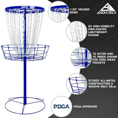 Axiom Discs Lite Disc Golf Basket - color: Royal